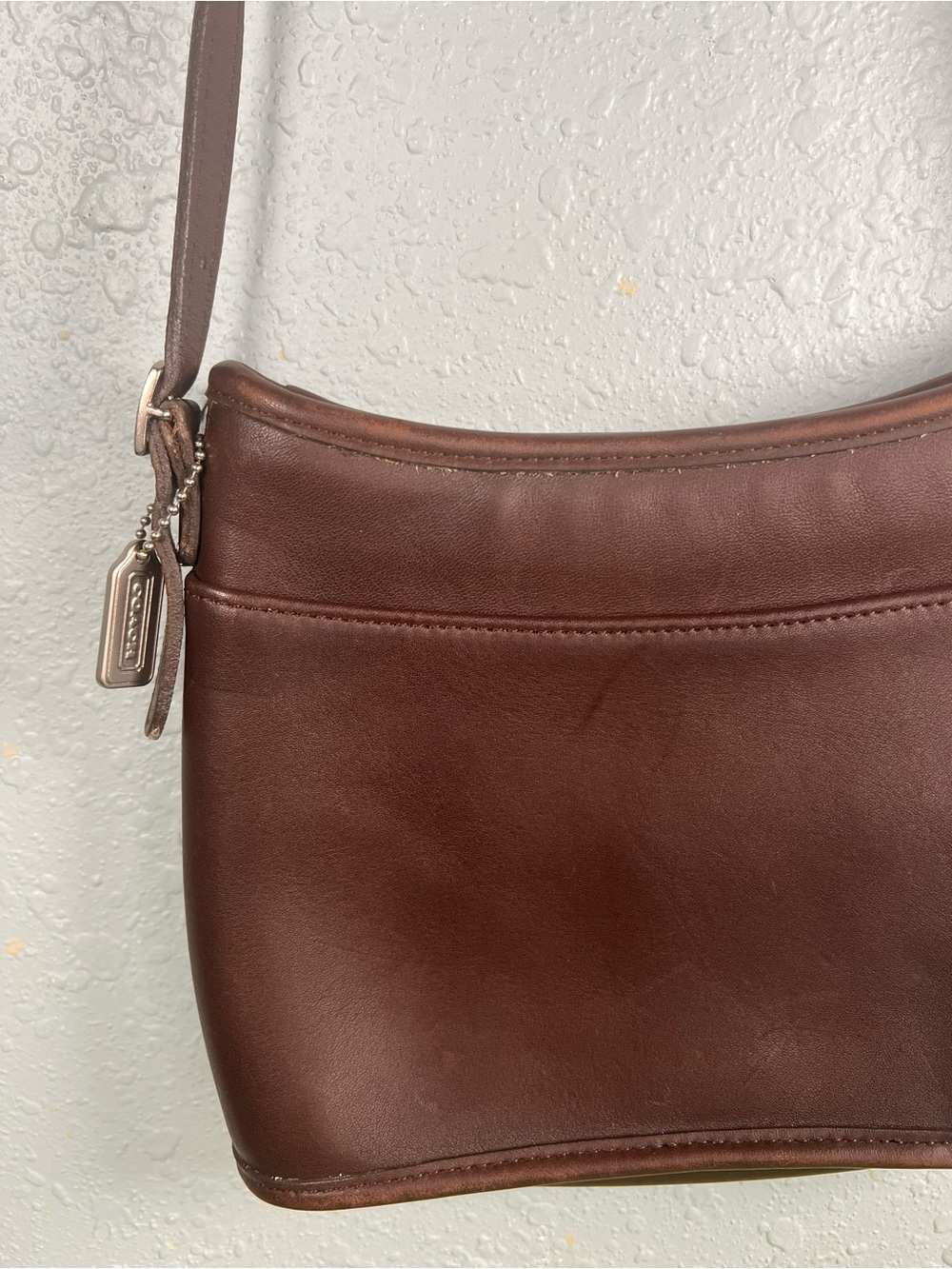 Vintage Coach Mambo Brown Leather Crossbody Bag G9C-9062 - Picture 5 of 16